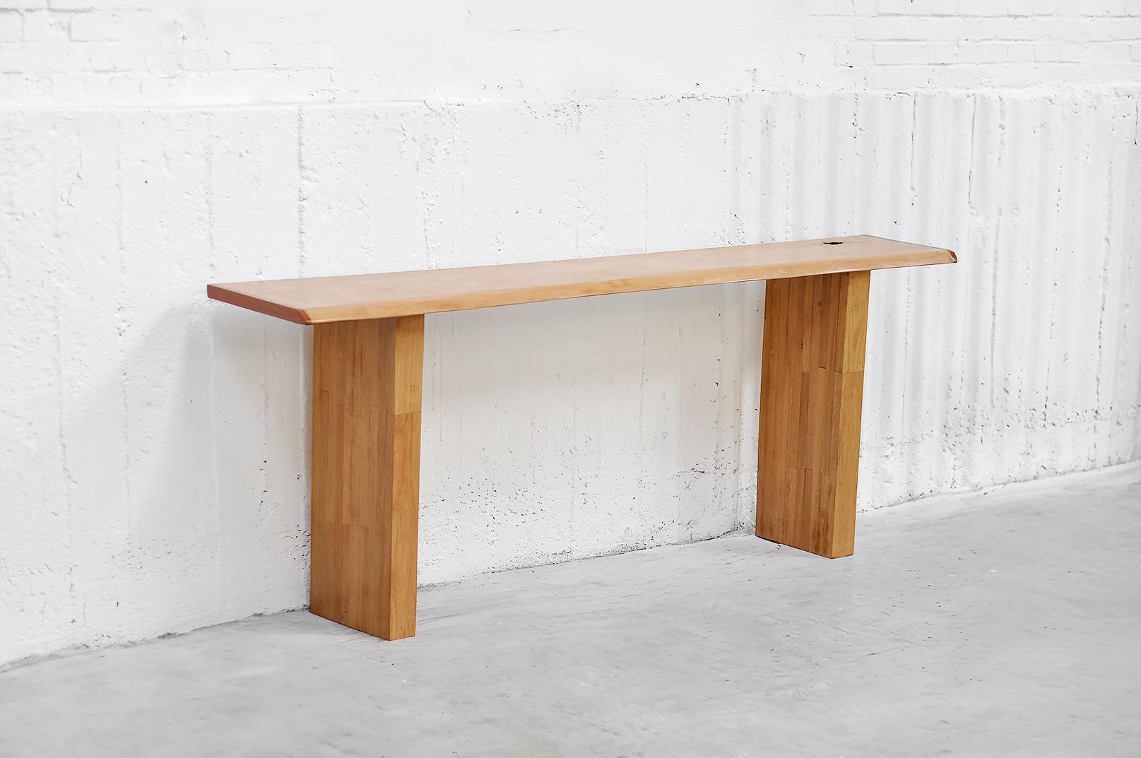 Mid-Century Modern French 'Forme Libre' Console Table In The Style Of Charlotte Perriand For Sale
