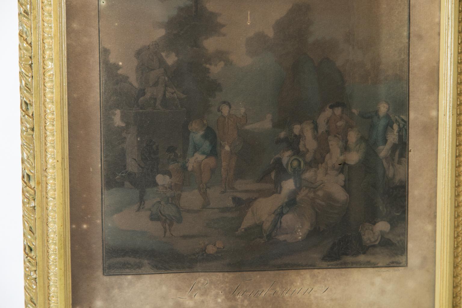 French Four Fold Carved Screen 7