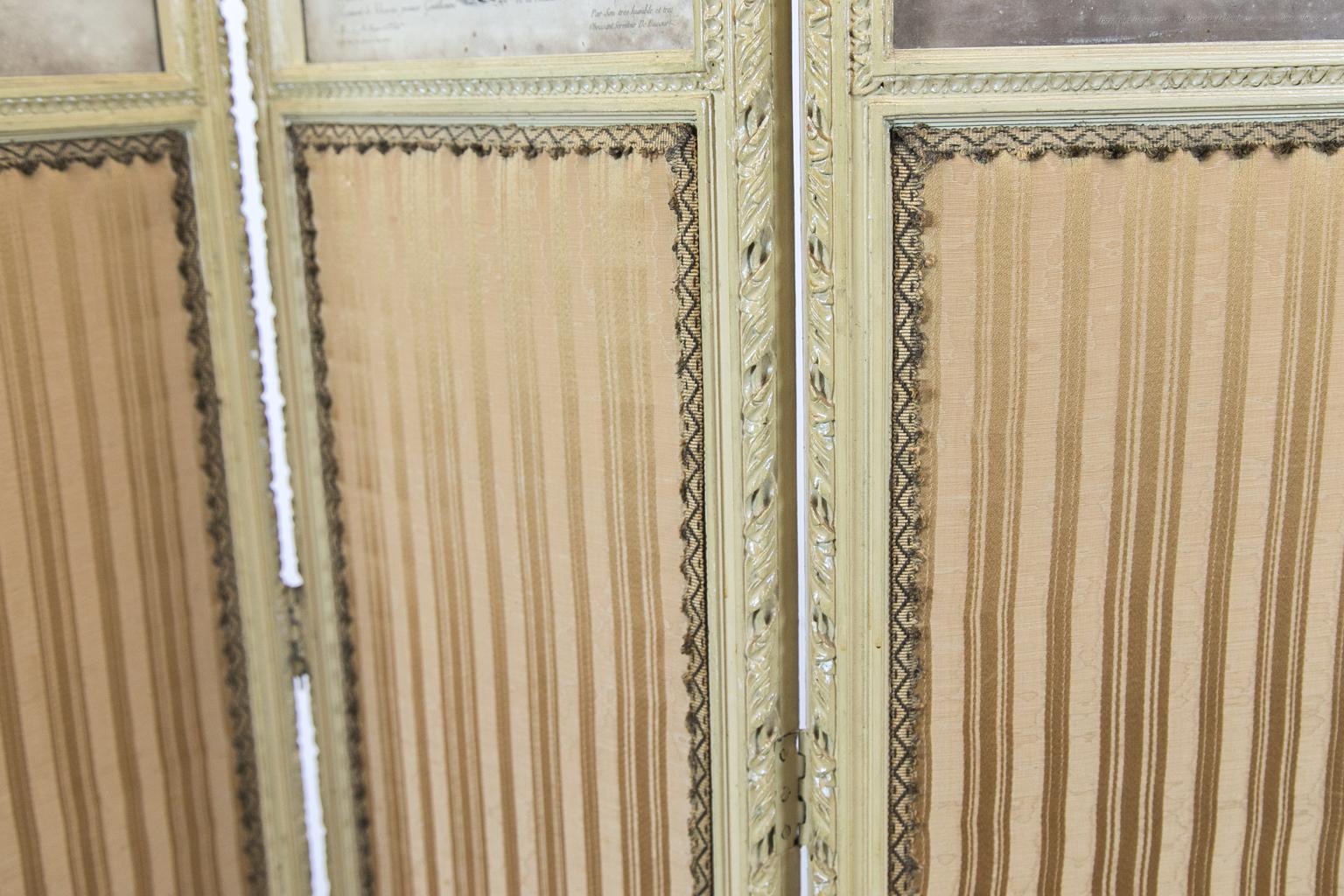 French Four Fold Carved Screen In Good Condition In Wilson, NC