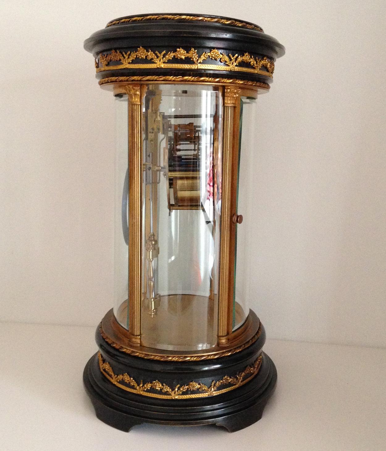 Garniture de pendule de bibliothèque à quatre verres:: pendule à mercure:: circa 1860 Bon état - En vente à Melbourne, Victoria