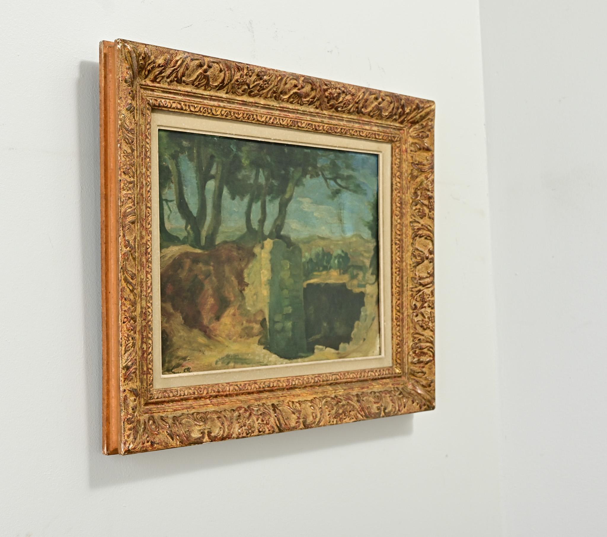 French Framed Landscape Painting 1