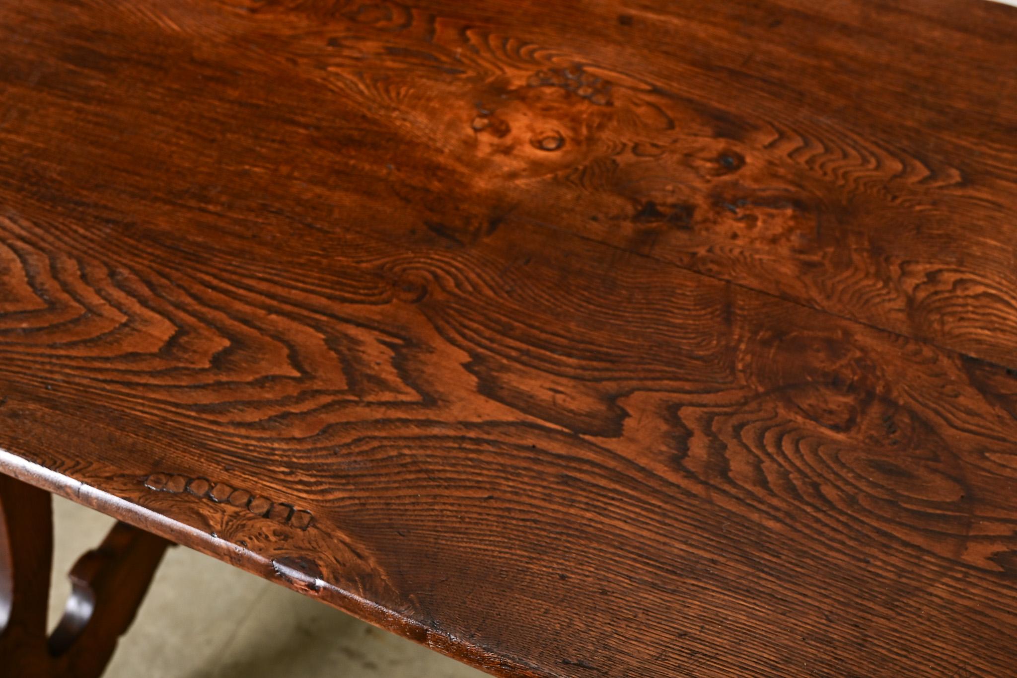 French Fratino Oak Occasional Table-Desk For Sale 1