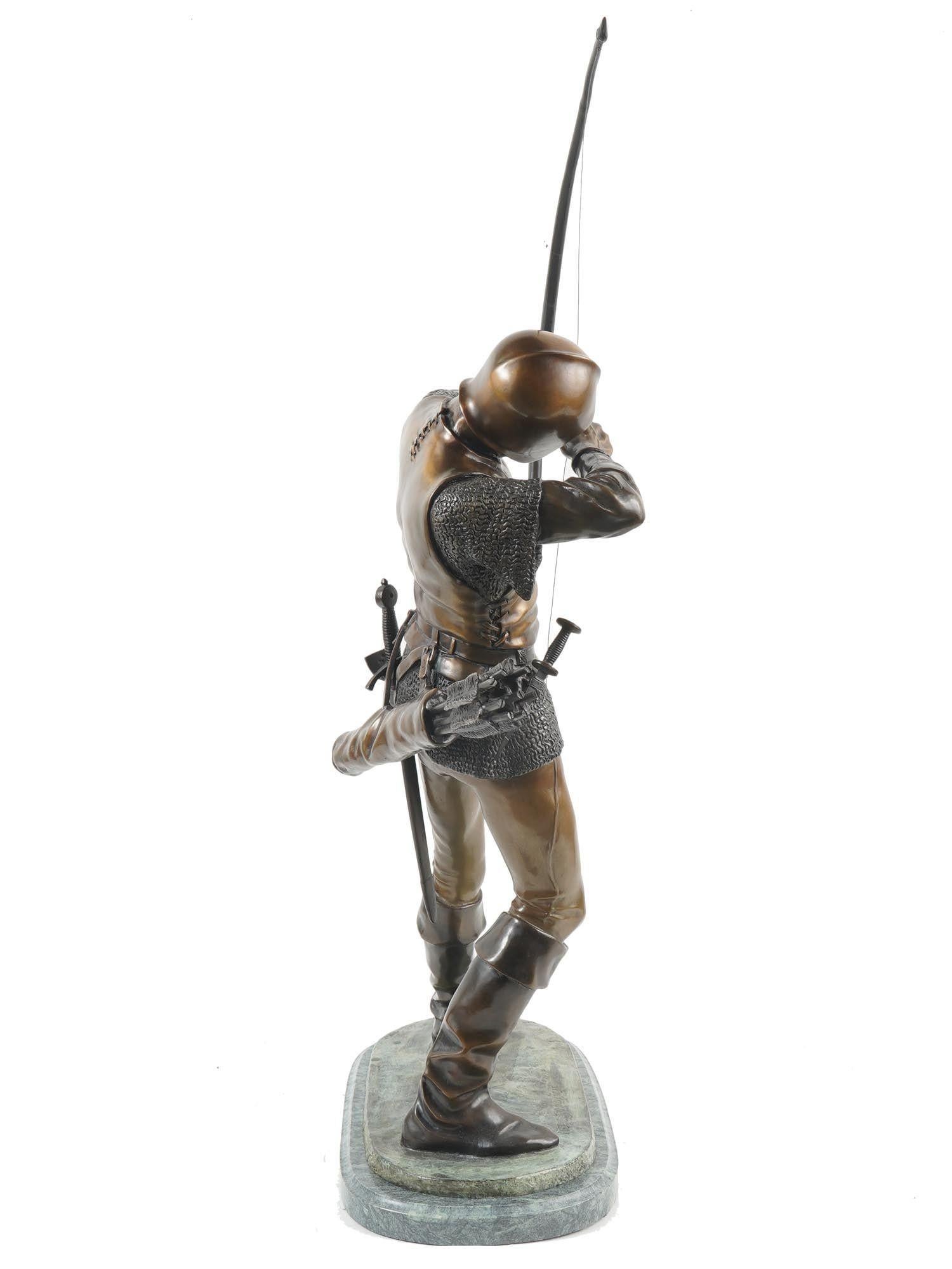 French Free Archer Bronze Statue After Pierre Tourgueneff In Good Condition For Sale In New York, NY