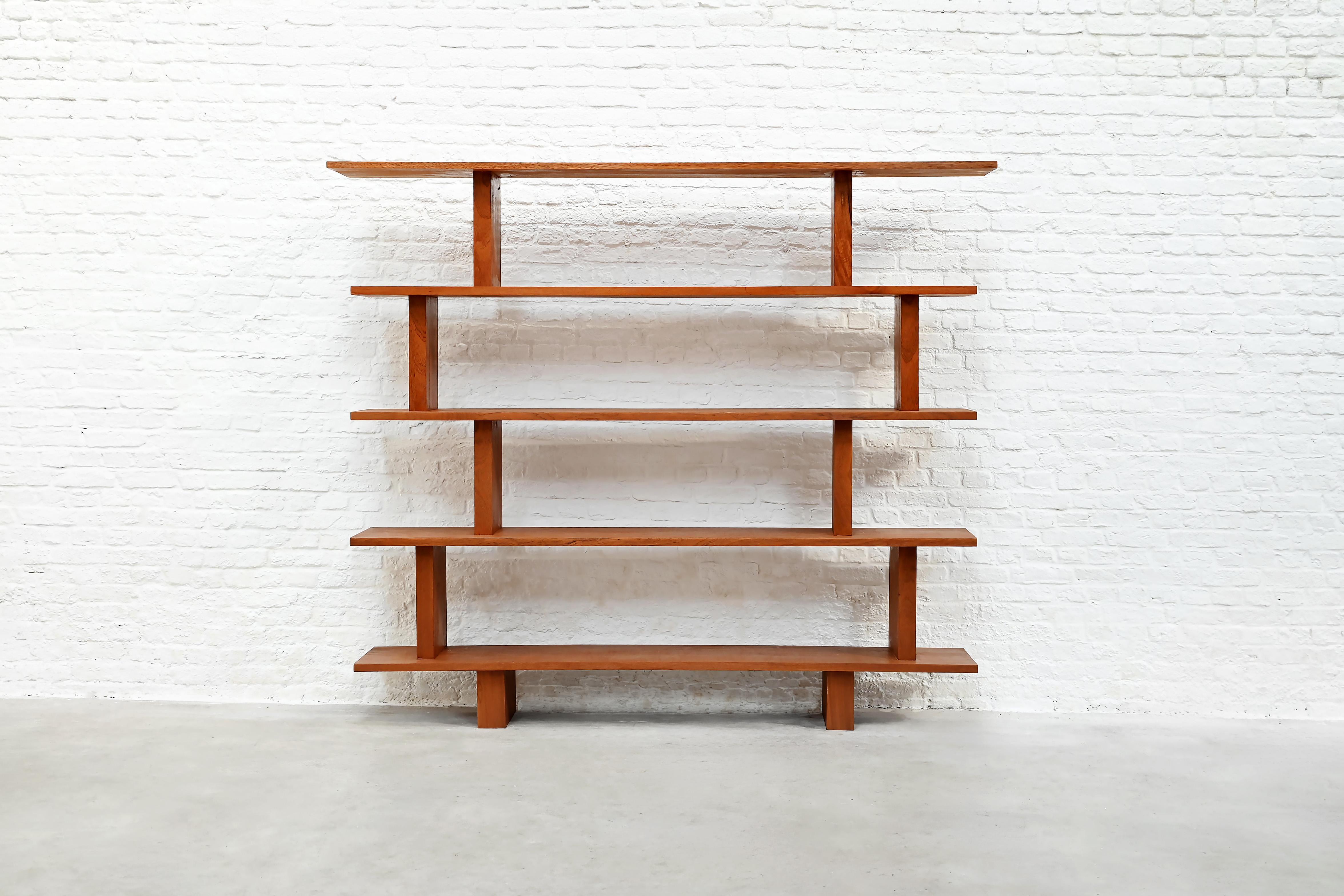 Mid-Century moderno Mobile da parete / libreria francese a forma libera, 20° secolo in vendita