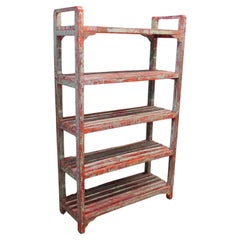 French Free Standing Studio Shelves.  A 5 shelf rack, very strong and sturdy