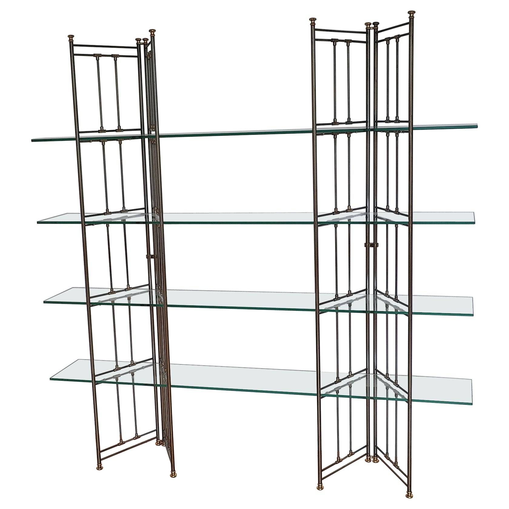 french freestanding bicolour shelf For Sale