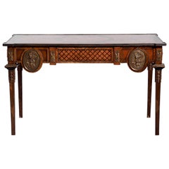 Antique French Freestanding Writing Desk/Console Table, 19th Century
