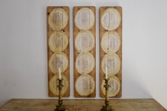 Unique French Fromage Boards with Stained Circles on Reclaimed Pine – Set of 3