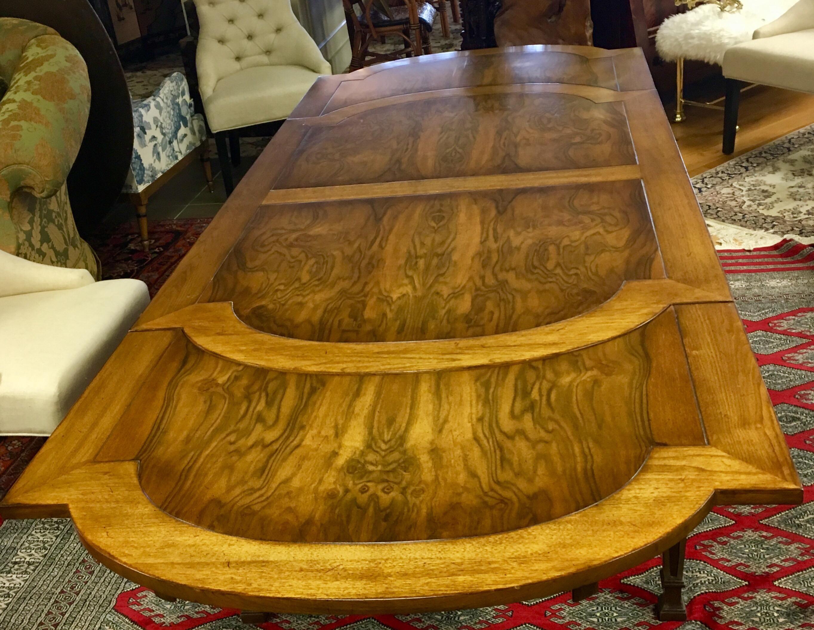 Late 20th Century French Fruit Wood Extendable Fruitwood Dining Room Table