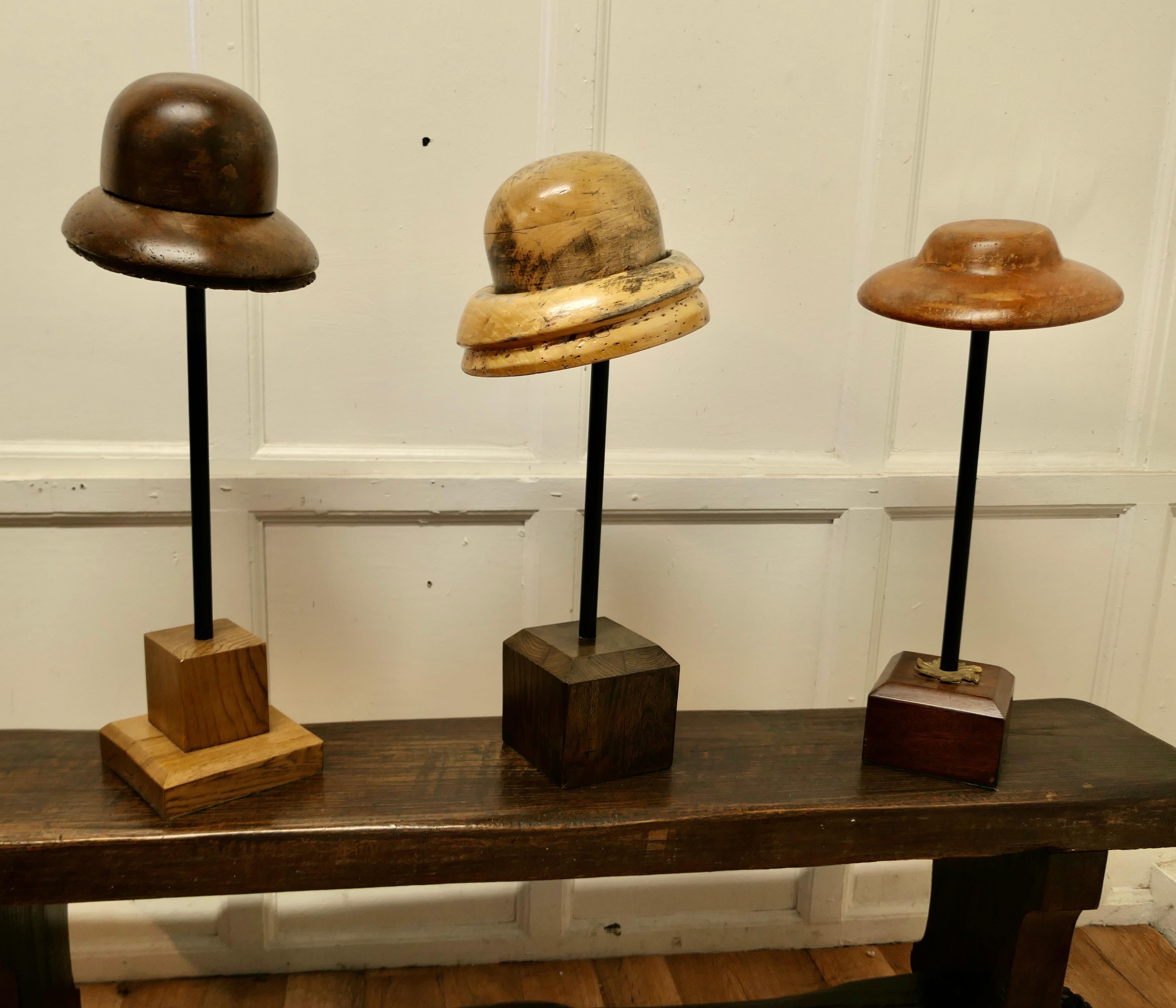 Art Deco French Fruit Wood Hat Block Milliners Form