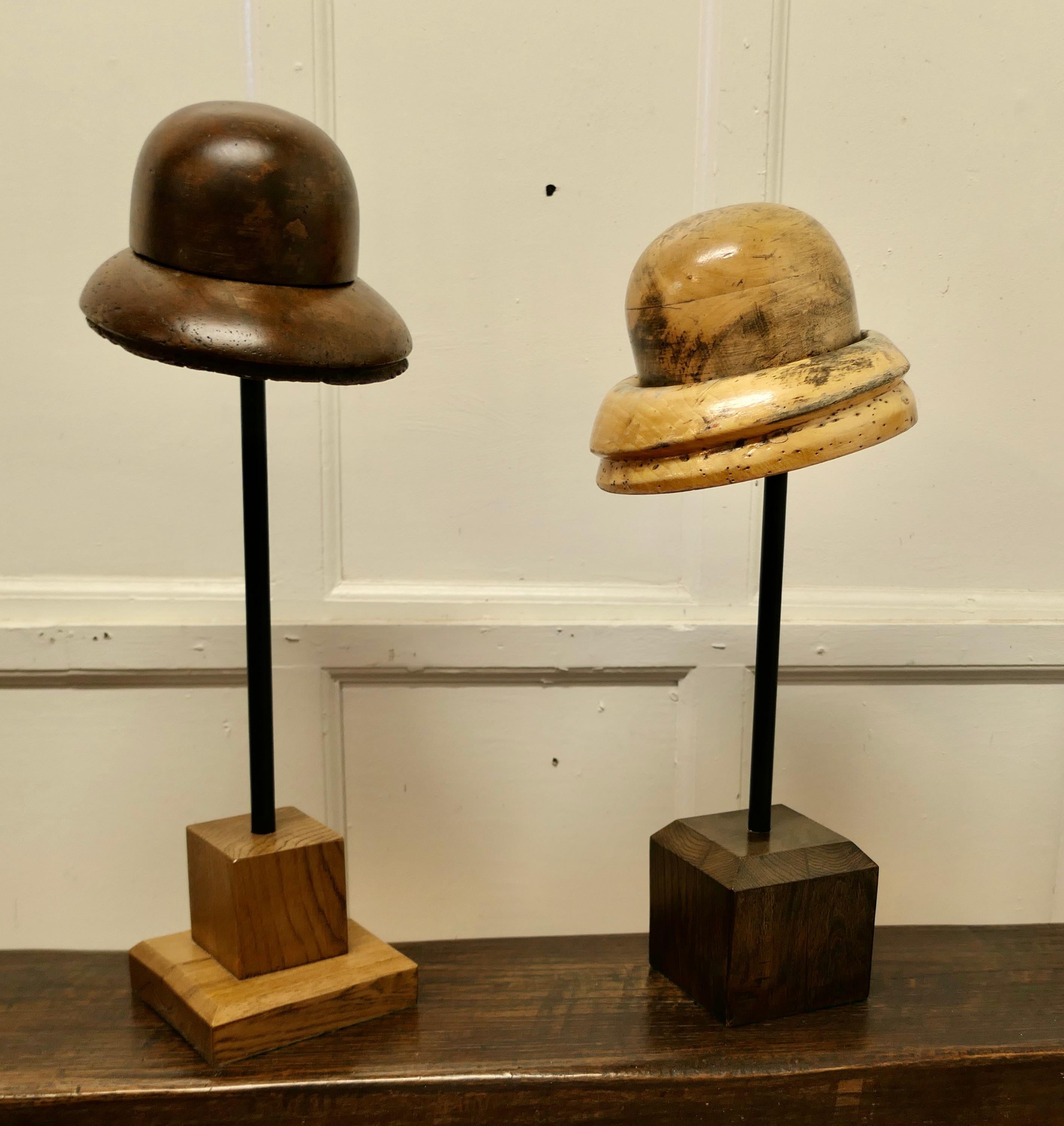 Fruitwood French Fruit Wood Hat Block Milliners Form    For Sale