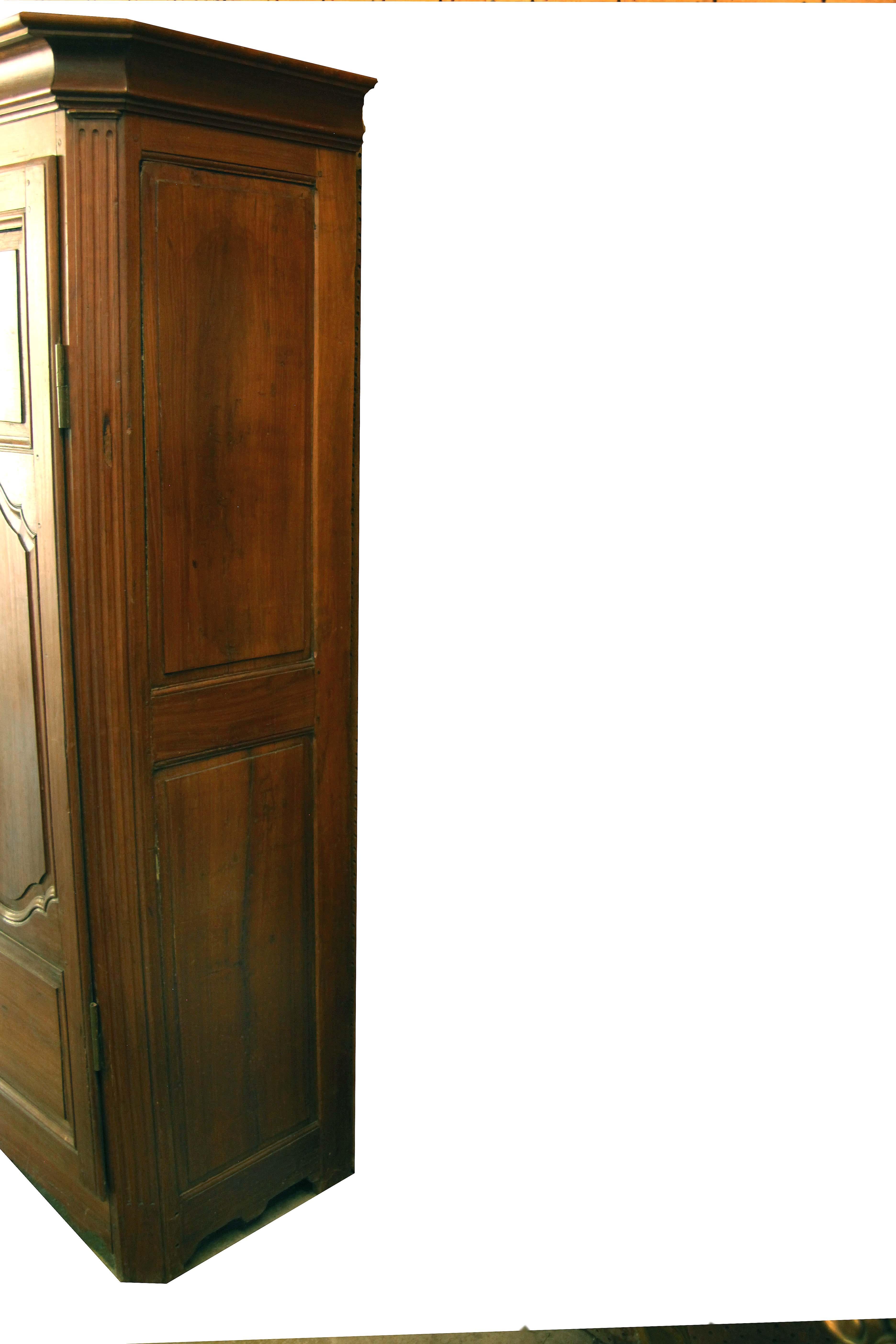 French Fruitwood Armoire In Good Condition For Sale In Wilson, NC