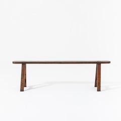 French Fruitwood Bench, circa 1900