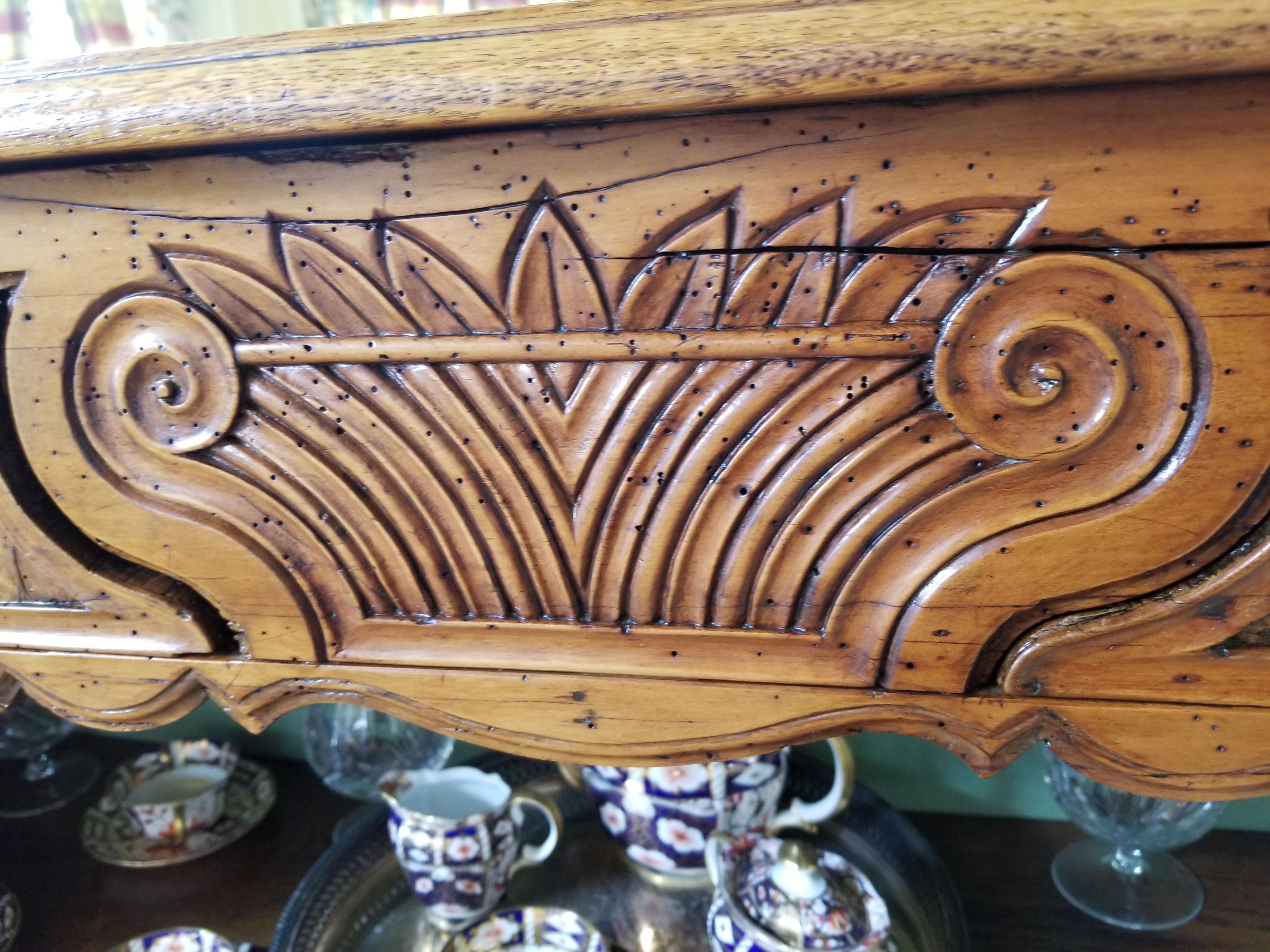 French Fruitwood Buffet or Sideboard, 19th Century In Good Condition For Sale In Savannah, GA