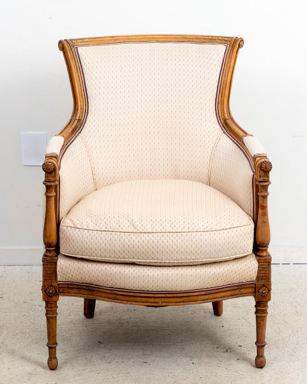 Louis XVI French Fruitwood Directoire Chair