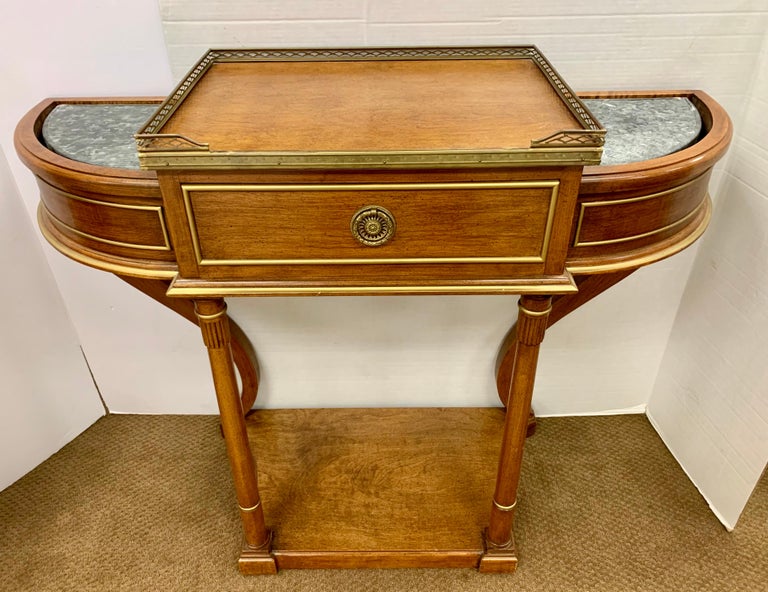French Fruitwood Double Sided Planter Bowed Console Table At 1stdibs French Fruitwood Double Sided Planter, Planters Console Table