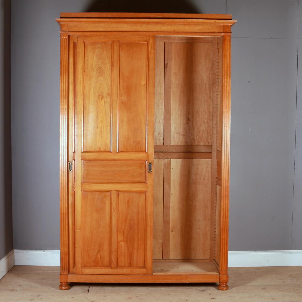 French Fruitwood Housekeepers Cupboard / Linen Press 2