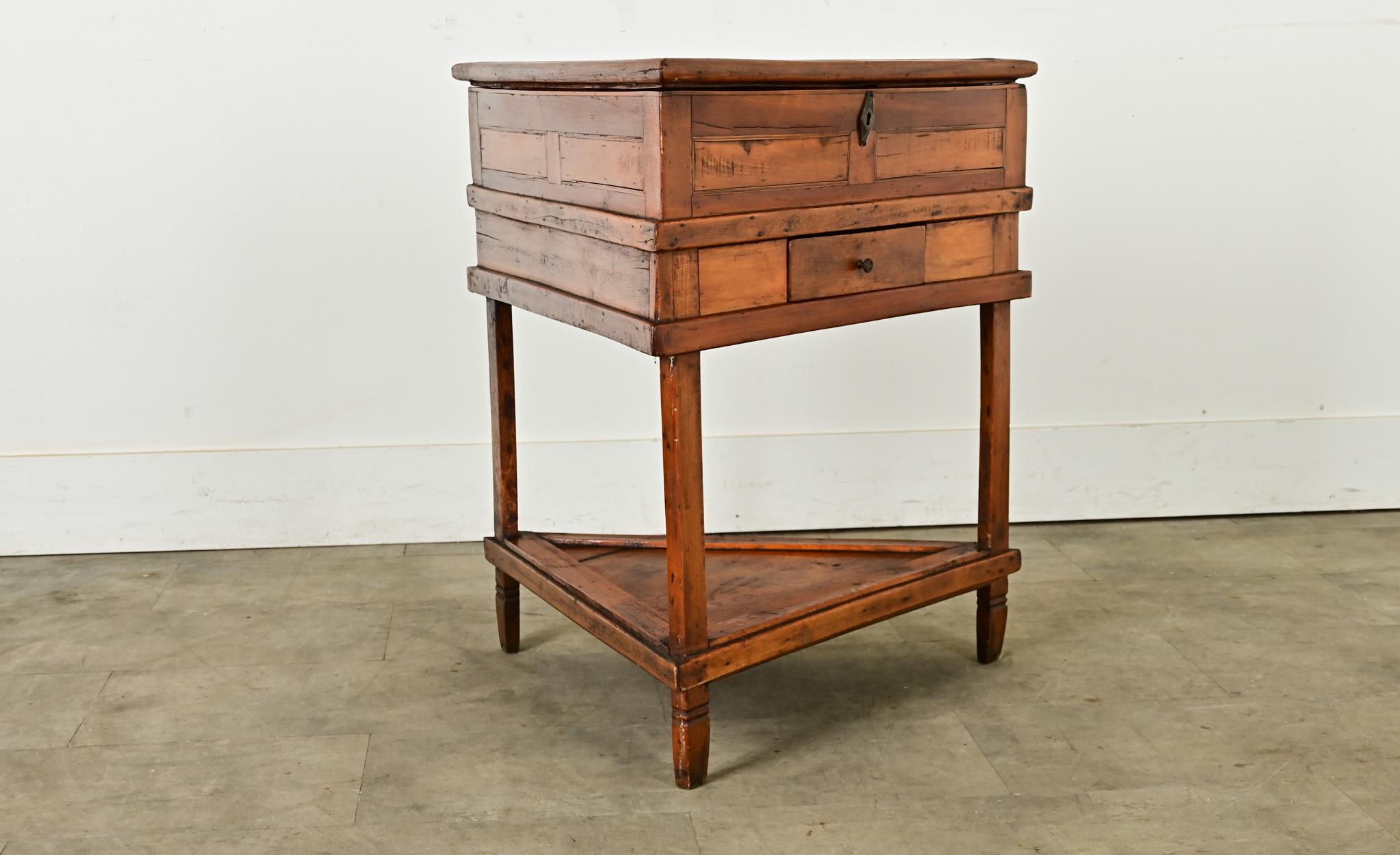 French Fruitwood Inlay Triangle Table 6