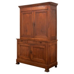 Used French Fruitwood Louis Philippe Buffet À Deux Corps