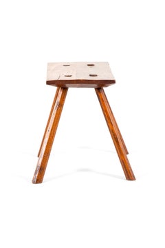 French Fruitwood Milking Stool