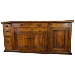 French Fruitwood Work Table or Sideboard, circa 1780