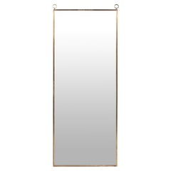 French Full Length Wall Ring Detail Brass Miroir Brot