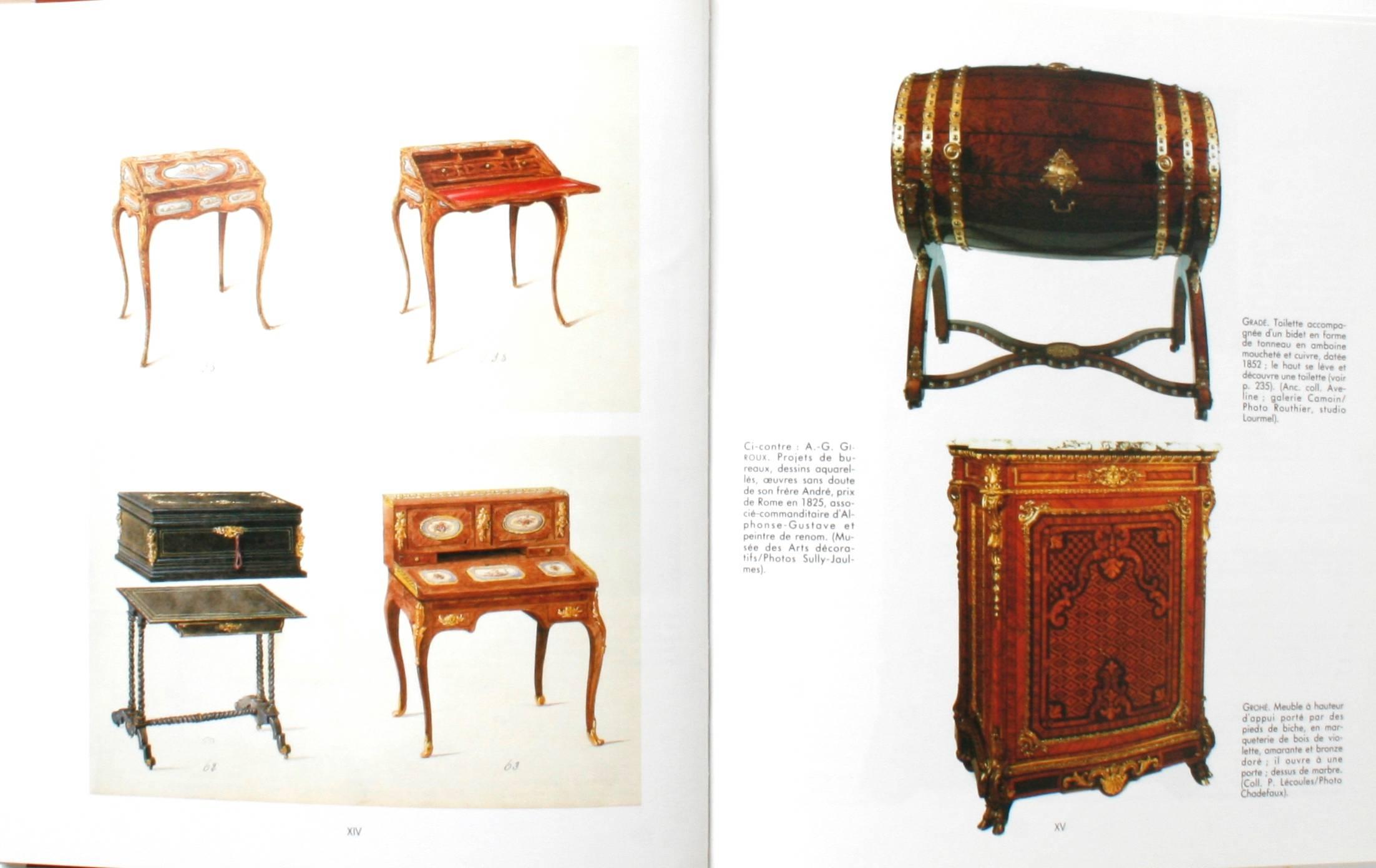 Französische Möbel aus dem 19. Jahrhundert (Papier) im Angebot