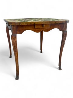 French Game table / middle / cabaret / Side table walnut - Louis XV France 18th