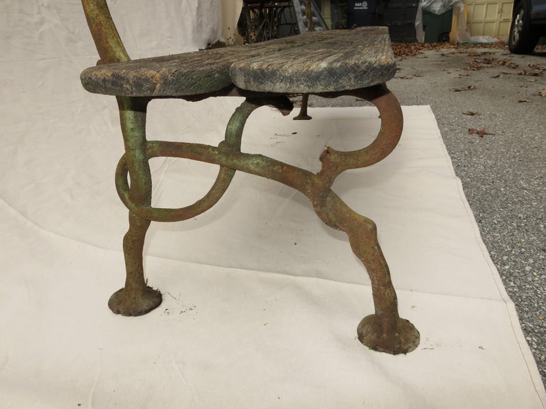 French Garden Bench, 19th Century For Sale at 1stdibs