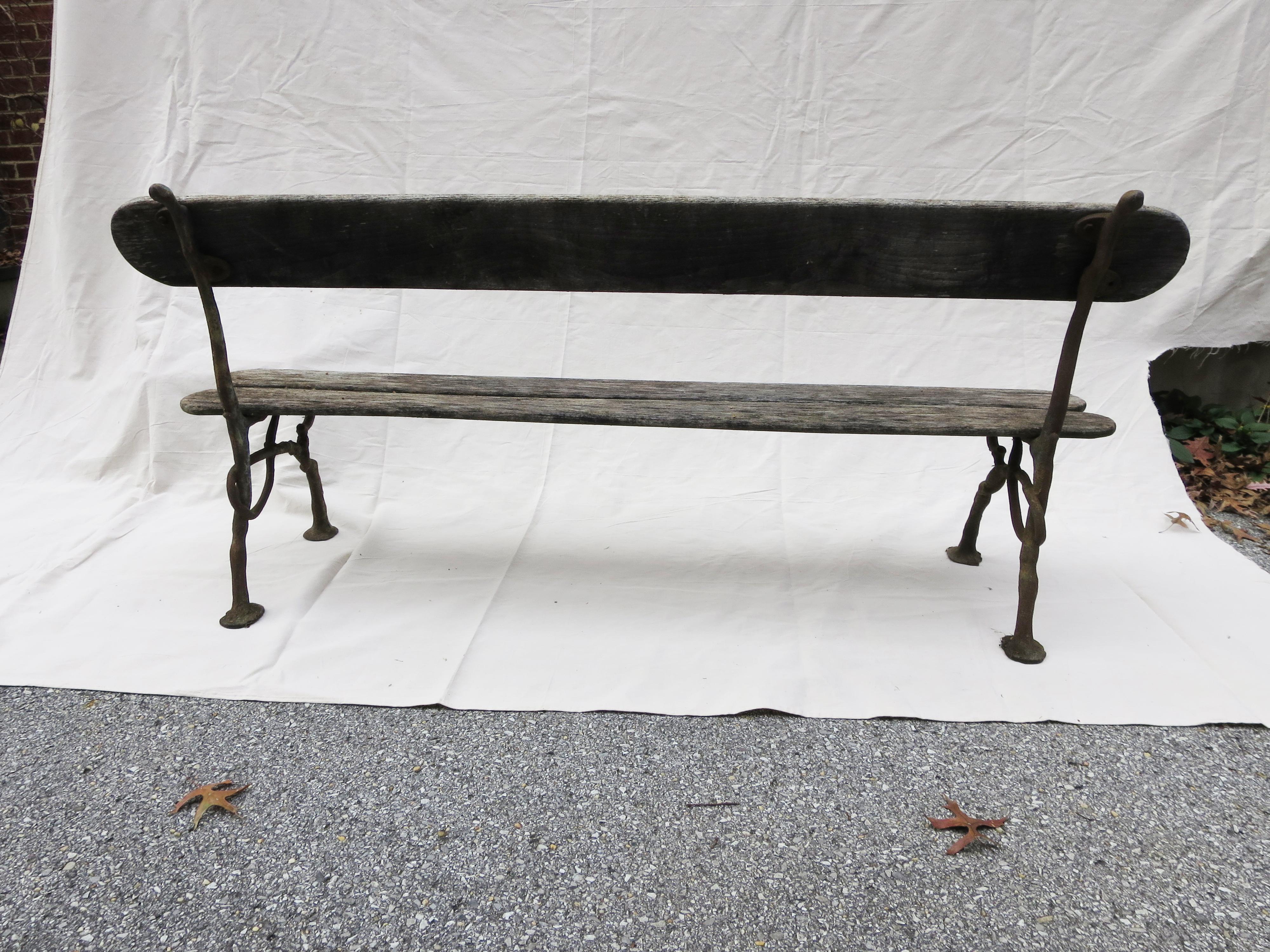 French Garden Bench, 19th Century 3