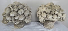 French Garden Ornaments of Fruit Baskets, Pair