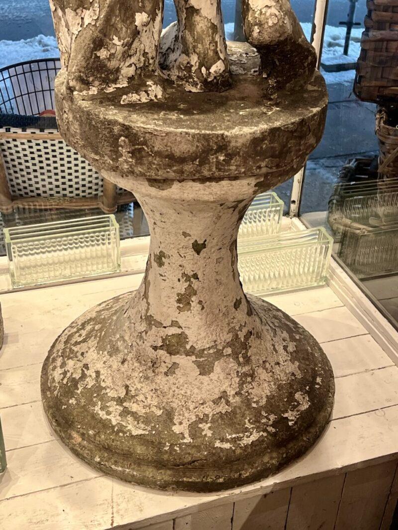 French Garden Sculpture on Plinth, Early 20th Century For Sale at 1stDibs