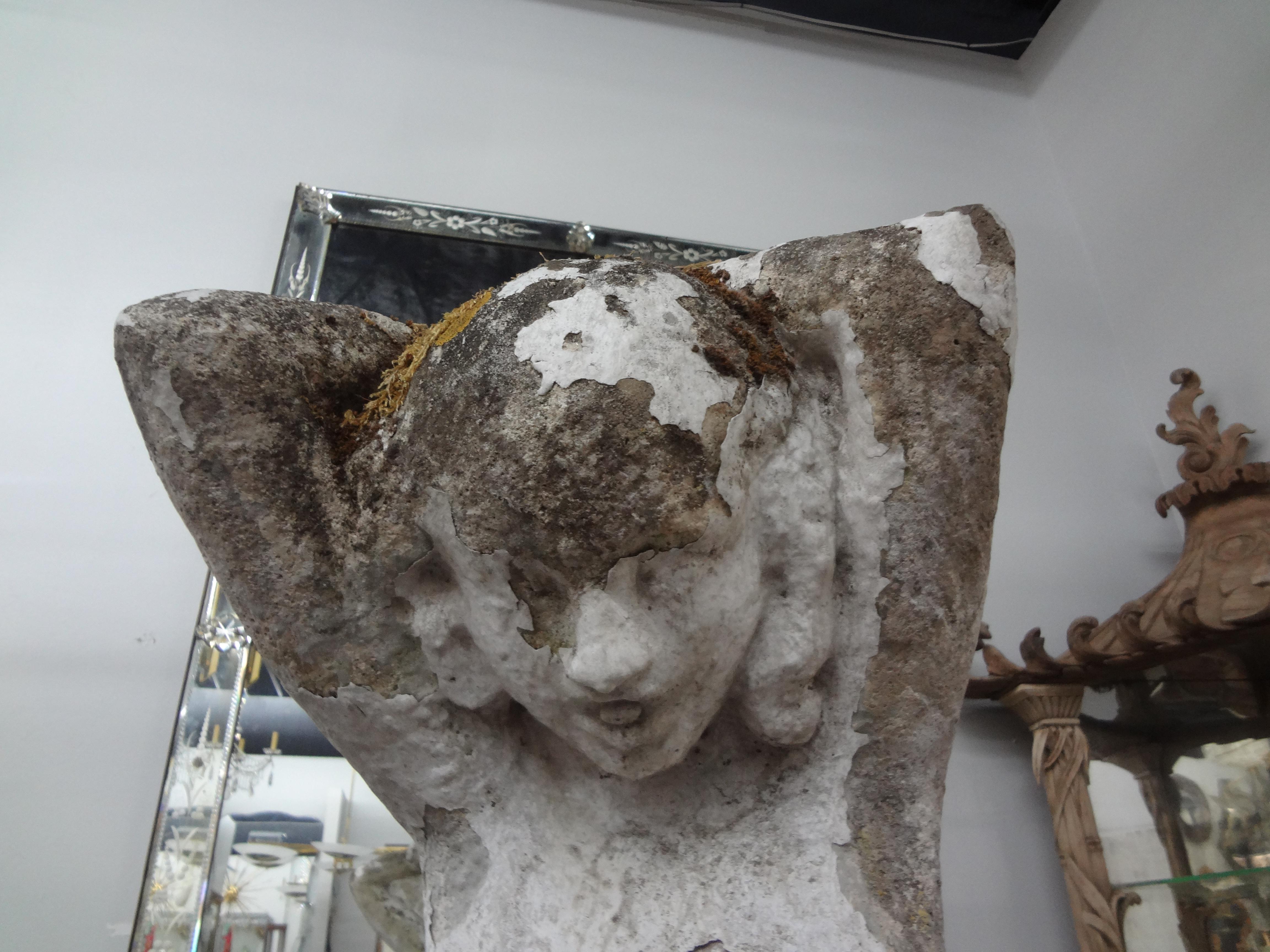 French Garden Statue Of A Mermaid In Good Condition For Sale In Houston, TX