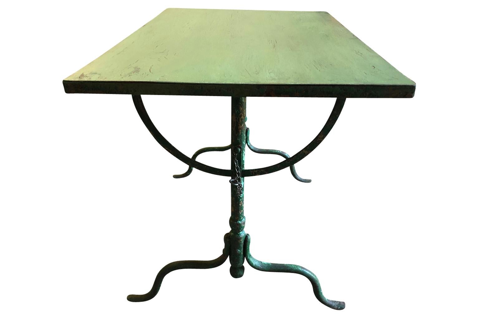 Painted French Garden Table, Dining Table