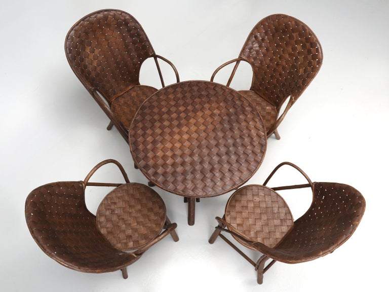 French Garden Table with '4' Matching Very Comfortable Armchairs For