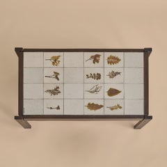 French Garrigue Ceramic Tile Coffee Table by Roger Capron, 1960s