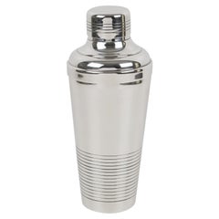 French Gelb Art Deco Silver Plate Cocktail Shaker