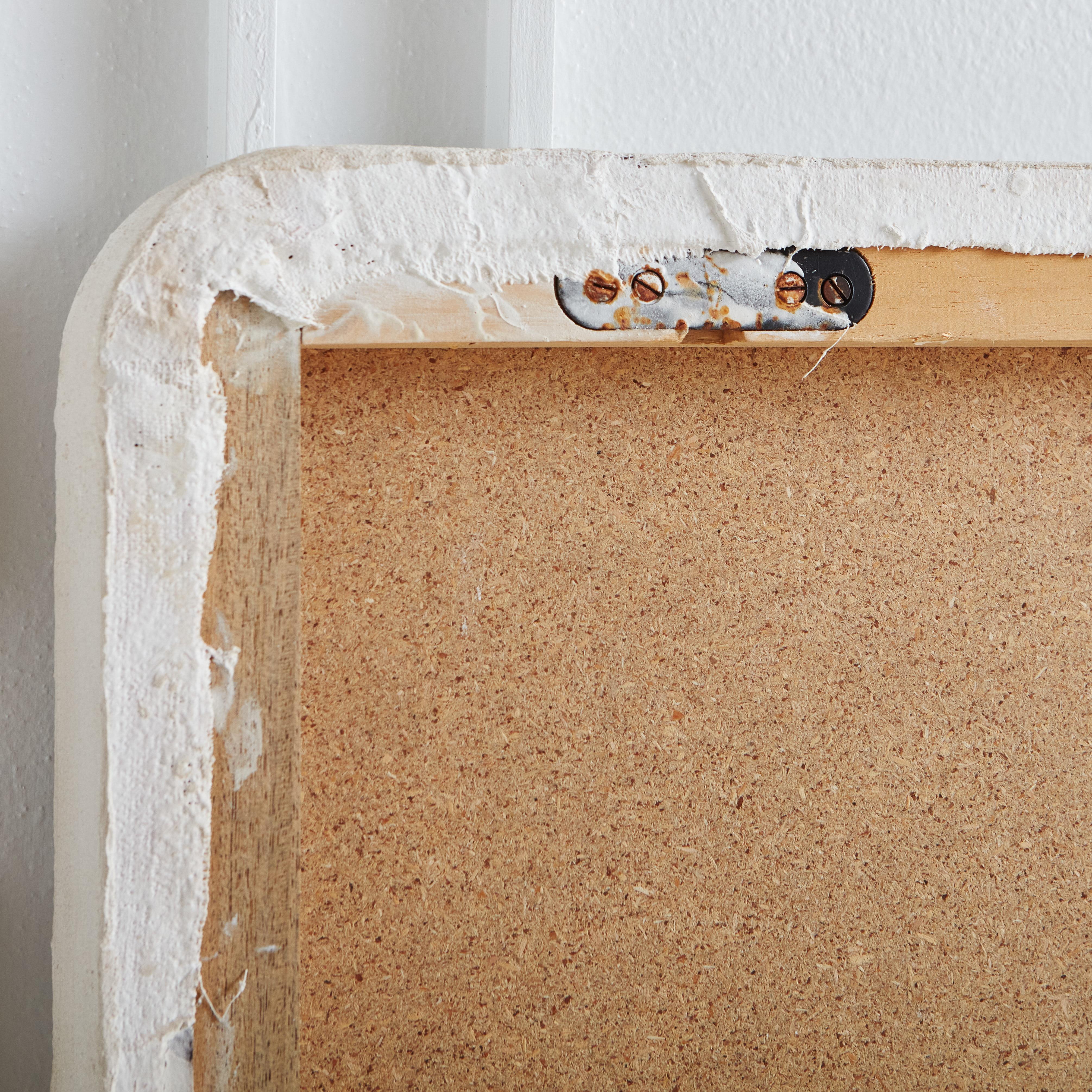 French Geometric Plaster Frame Mirror 8