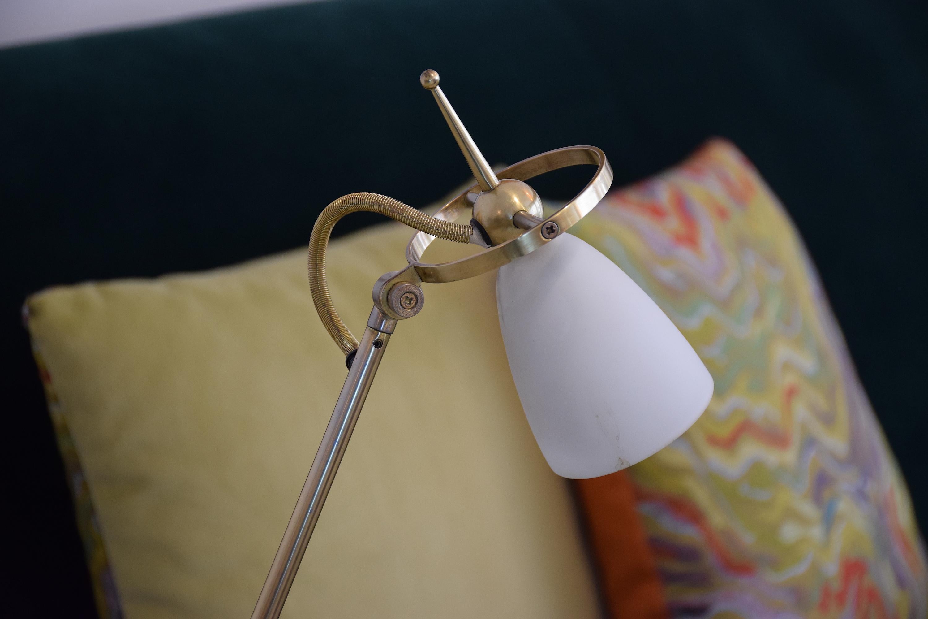 French 20th Century Vintage Brass Table or Desk Lamp, 1980s