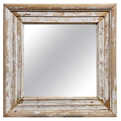 French Gessso Over Pine Mirror
