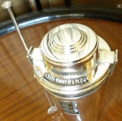 French Ghiso Cocktail Shaker with Recipes Vintage