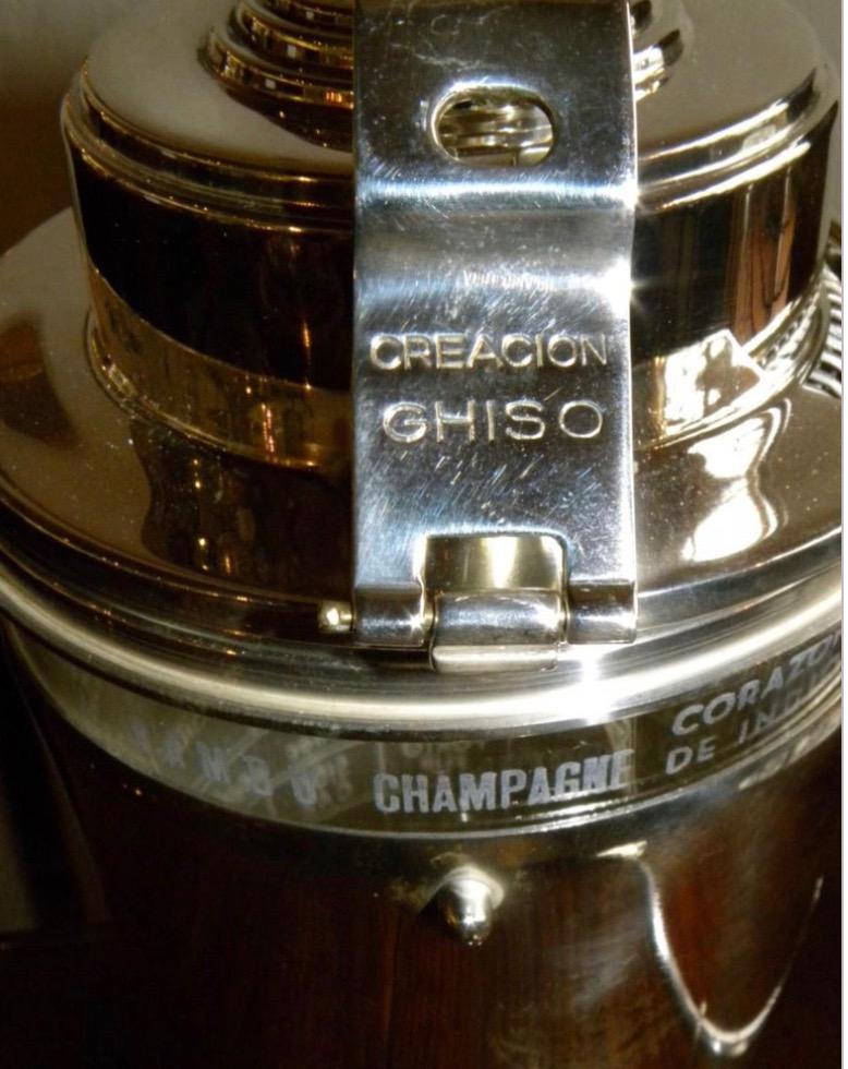 French Ghiso Cocktail Shaker with Recipes Vintage In Good Condition For Sale In Oakland, CA