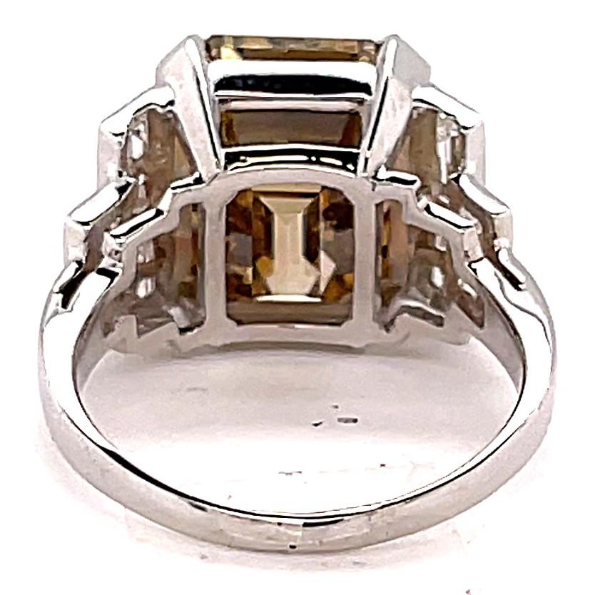 Verlobungsring aus 18 Karat Gold mit GIA 12,20 Karat gelbem Fancy-Diamant für Damen oder Herren