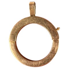 French Giant Spring Ring Closure 18K Rose Gold Charm Pendant Connector