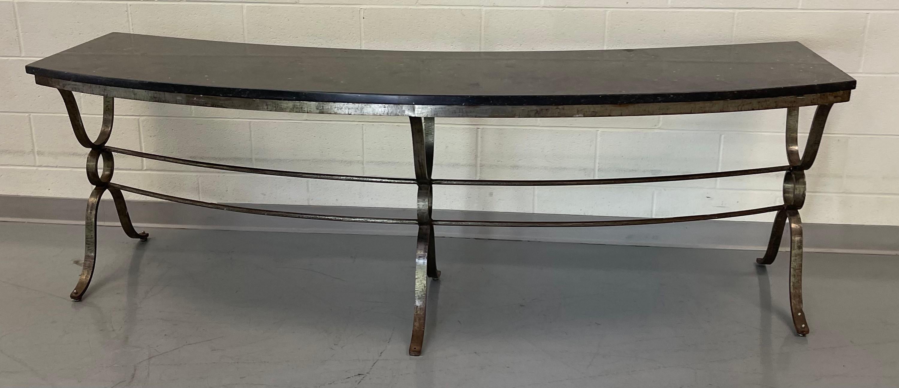 curved console tables