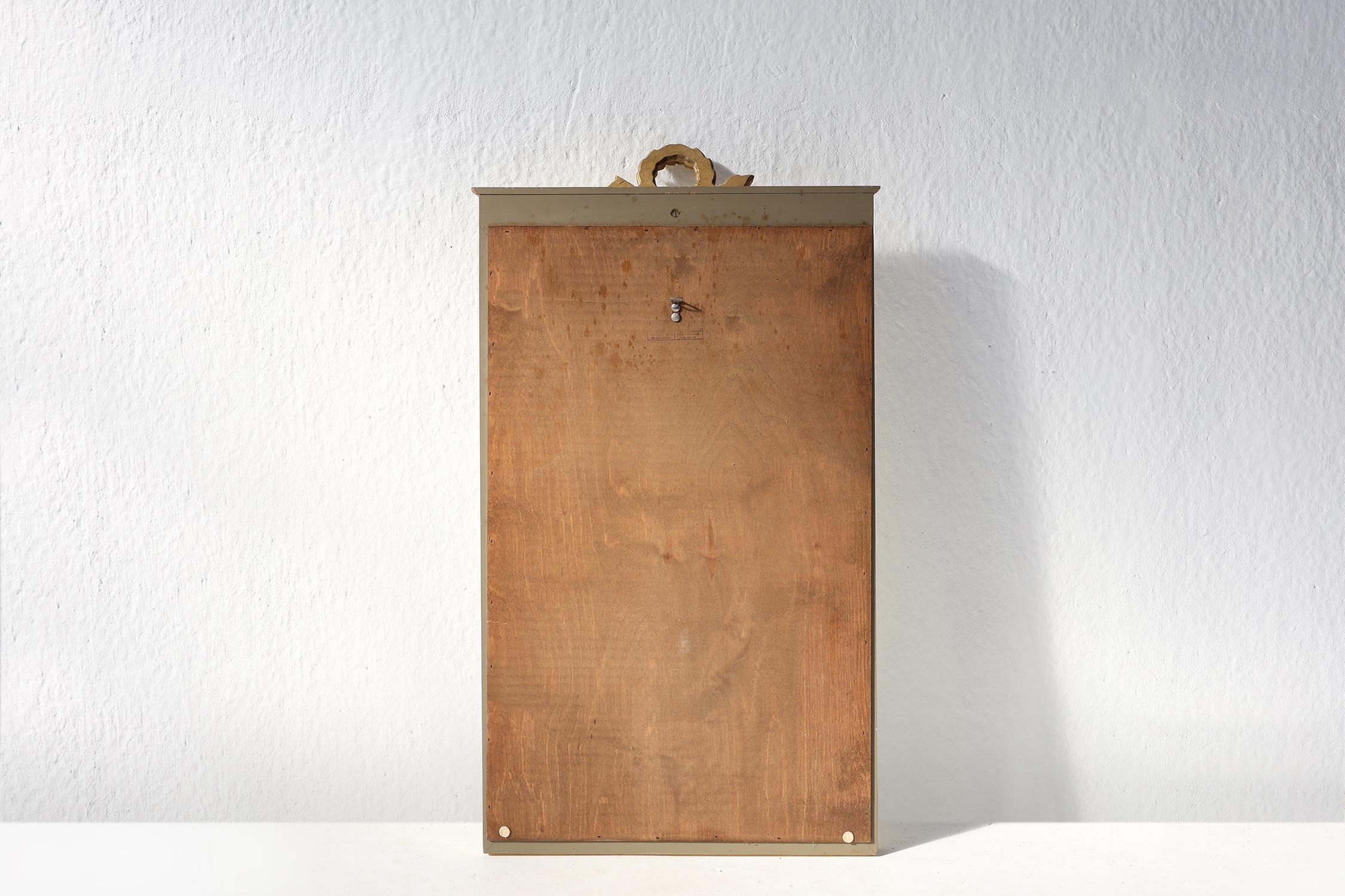 Miroir français encadré de dorures et crème de style Louis Philippe en vente 6
