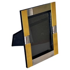 French Gilded Aluminum & Metal Picture Frame – 1970s