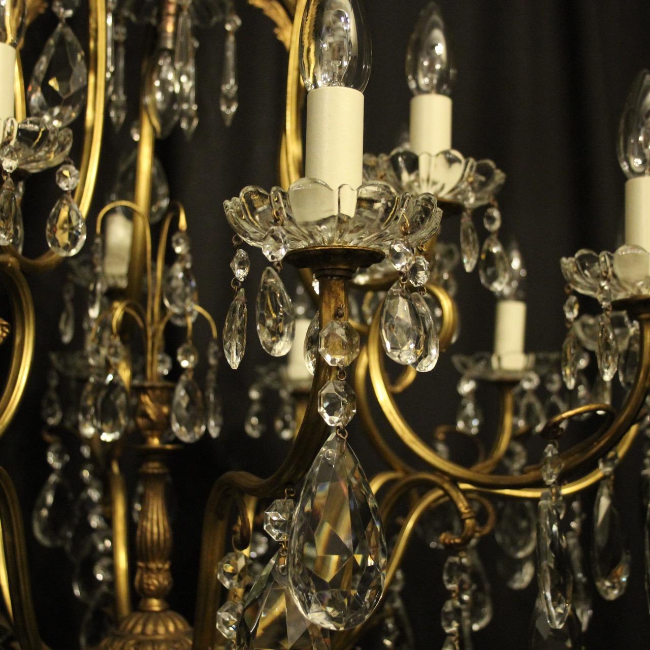 Gilt French Gilded Birdcage Antique Chandelier