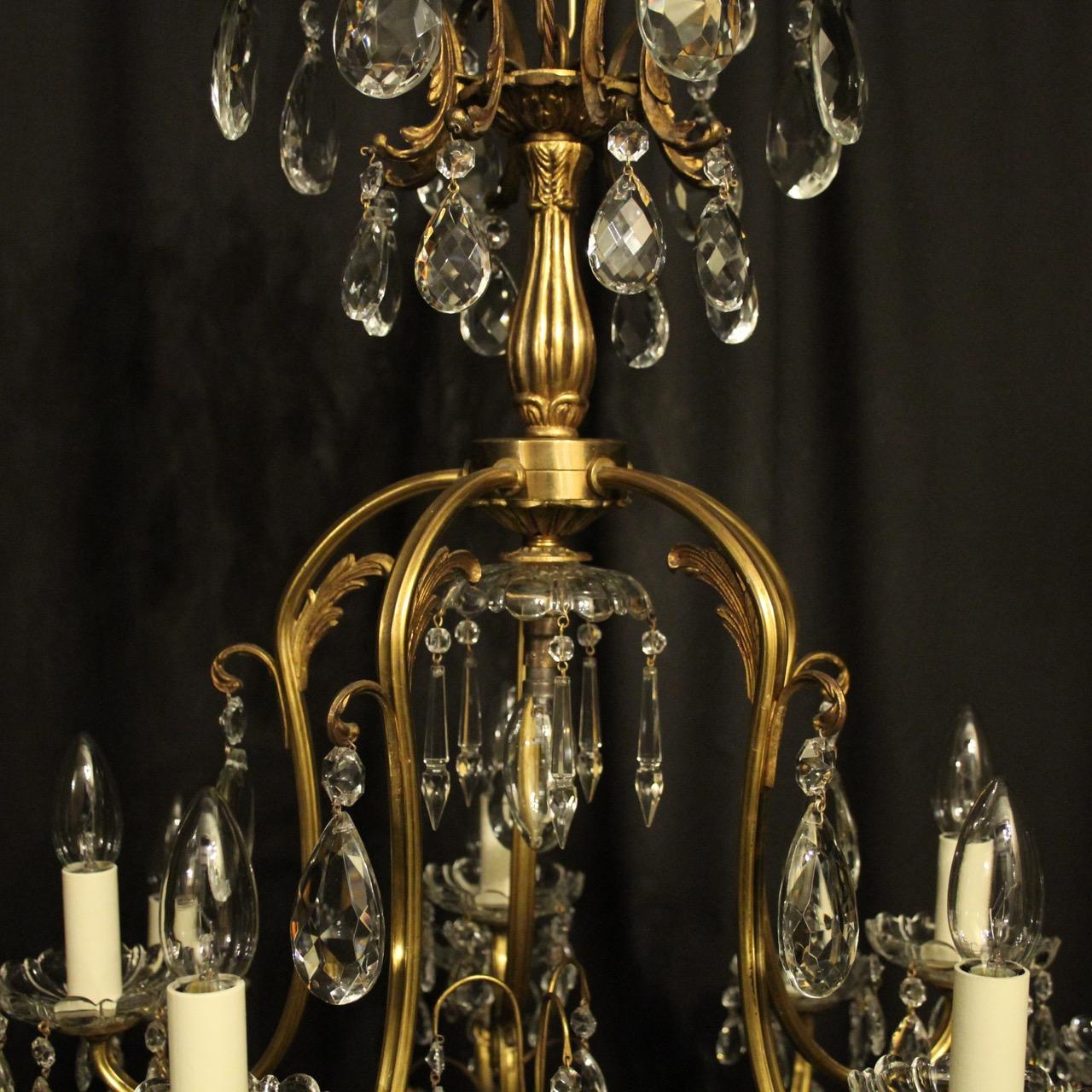 French Gilded Birdcage Antique Chandelier 1