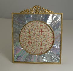 French Gilded Bronze and Mother of Pearl Photograph Frame, circa 1890